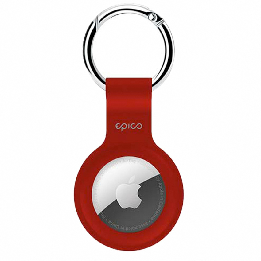 Zdjęcie do “Epico Silicone Ring Red - brelok dla AirTag”.