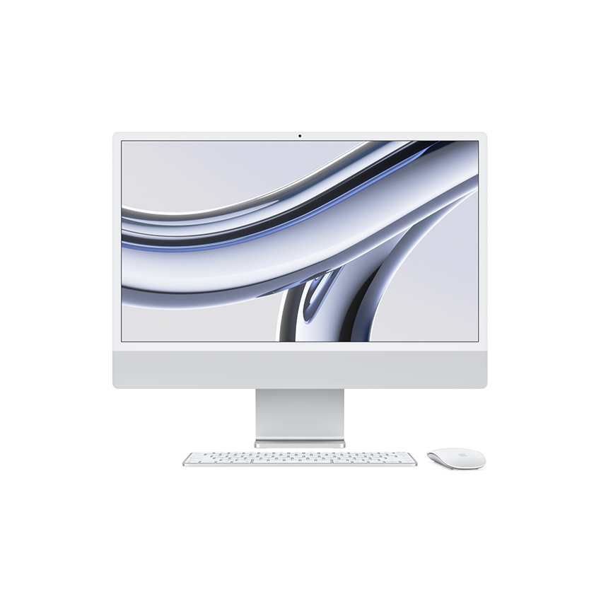 Apple iMac Retina 4,5K 24’’ M3 8 rdzeni CPU/10 rdzeni GPU/8GB/256GB SSD (srebrny) - nowy model
