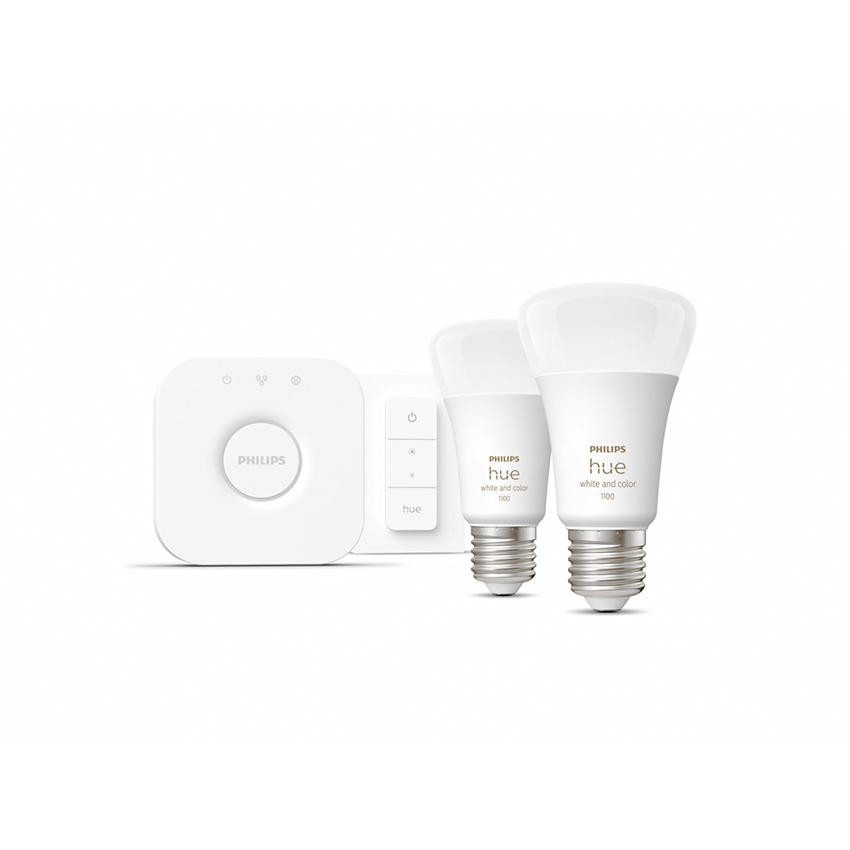 Zdjęcie do “Philips Hue WCA E27 2 set - żarówka dwupak + ściemniacz”.
