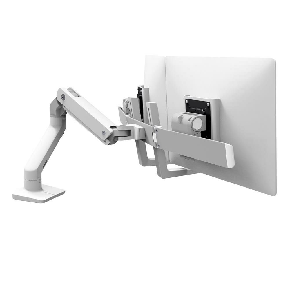 Zdjęcie do “Ergotron HX Desk Dual Monitor Arm Biały - uchwyt biurkowy na dwa monitory”.