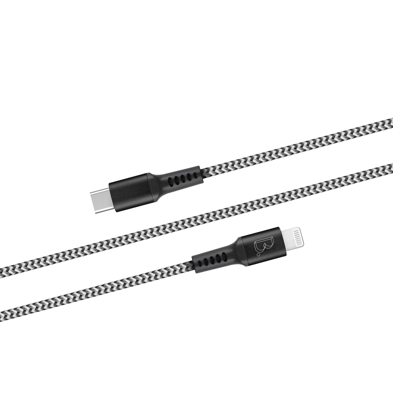 Zdjęcie do “B.On Cotton 2m Zebra USB-C Lightning - kabel lightning”.
