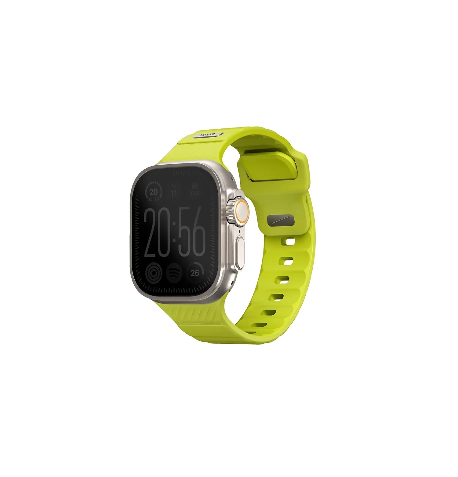 Zdjęcie do “UNIQ Stride Limonkowy - pasek Apple Watch 42/44/45/49 mm”.