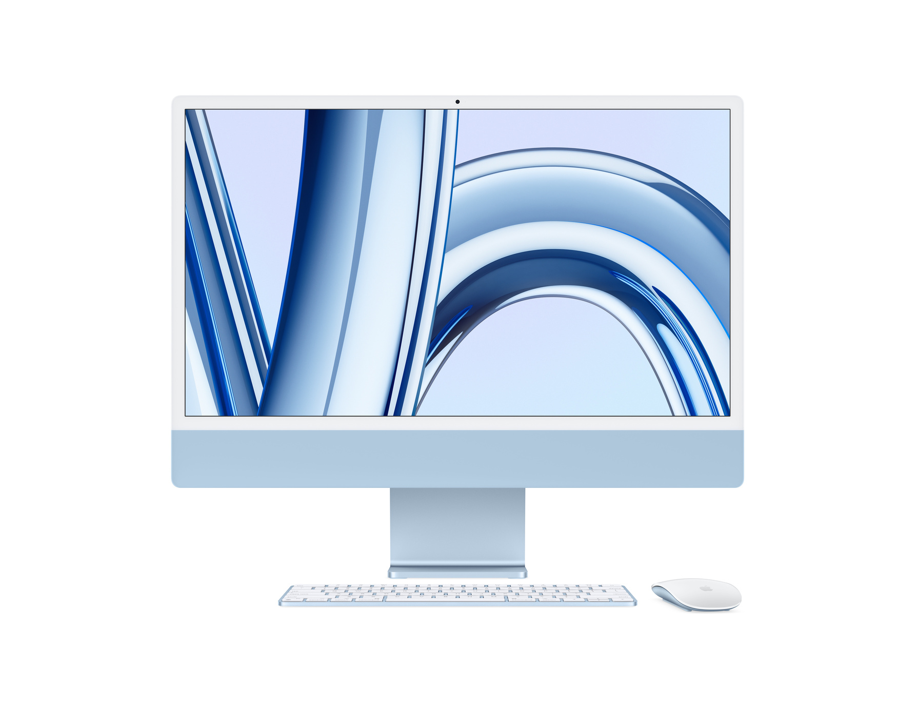 Zdjęcie do “Apple iMac Retina 4,5K 24’’ M3 8 rdzeni CPU/10 rdzeni GPU/8GB/512GB SSD/Magic Trackpad (niebieski)”.