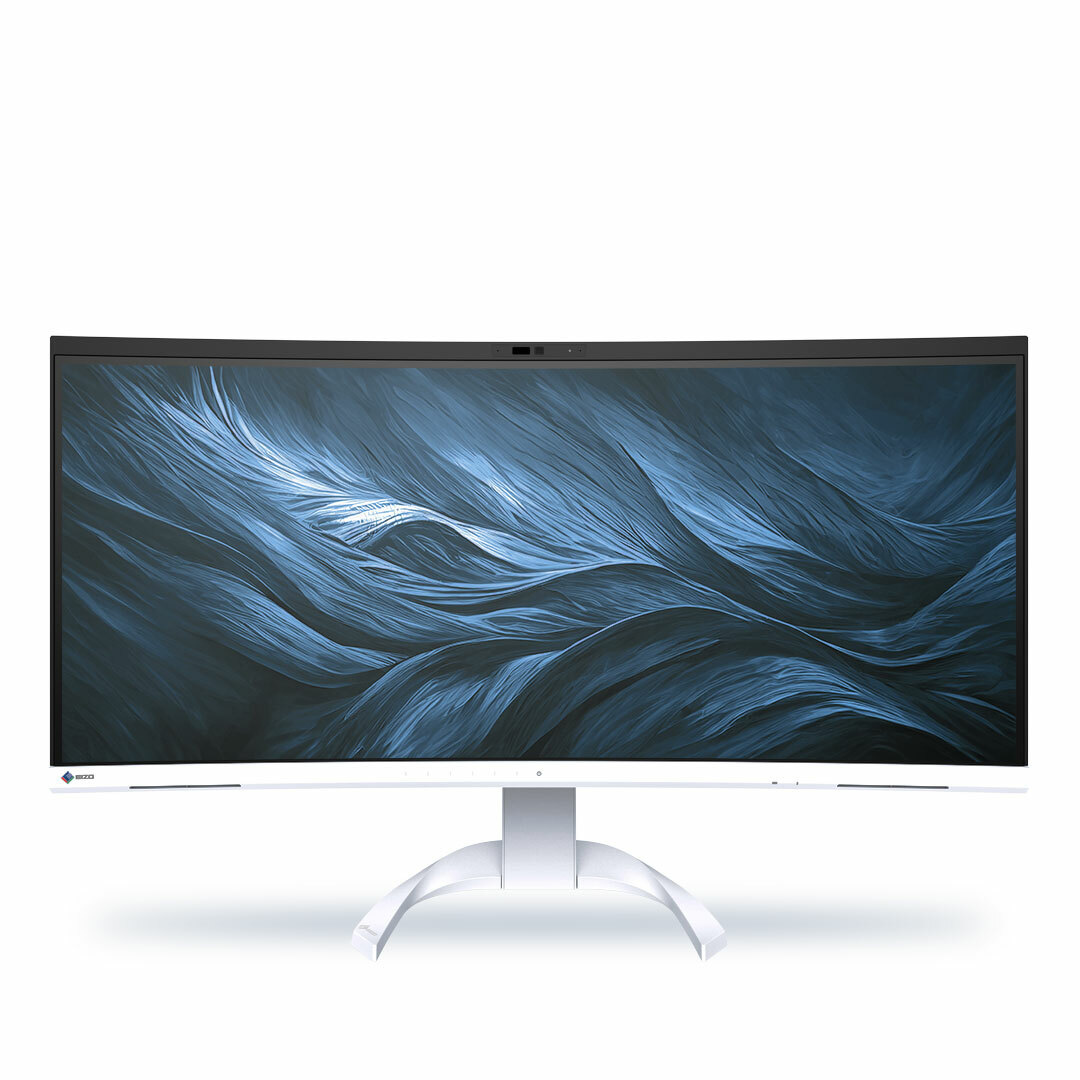 Zdjęcie do “EIZO FlexScan EV3450XC-WT Biały - monitor 34,1', 3440 x 1440 UWQHD, zakrzywiony, wbudowana kamera 21:9”.