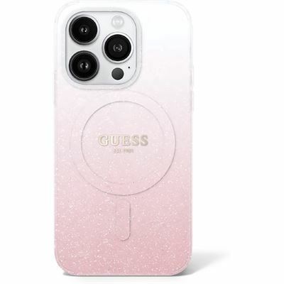 Zdjęcie do “Guess IML Glitter Gradient MS różowy - etui iPhone 16 Pro Max”.