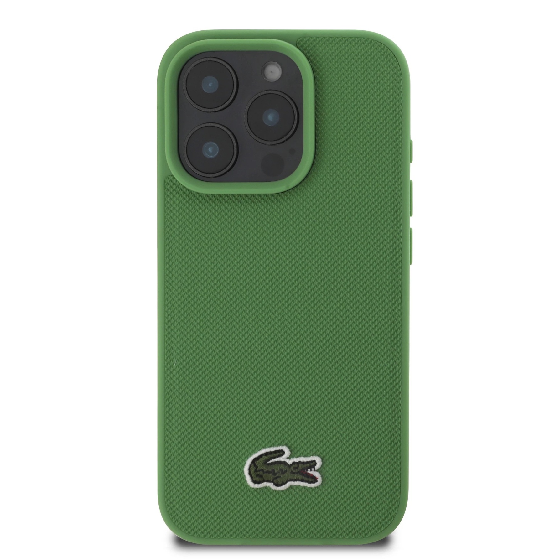 Zdjęcie do “Lacoste HC Woven Logo Magsafe Zielony - etui iPhone 16 Pro”.