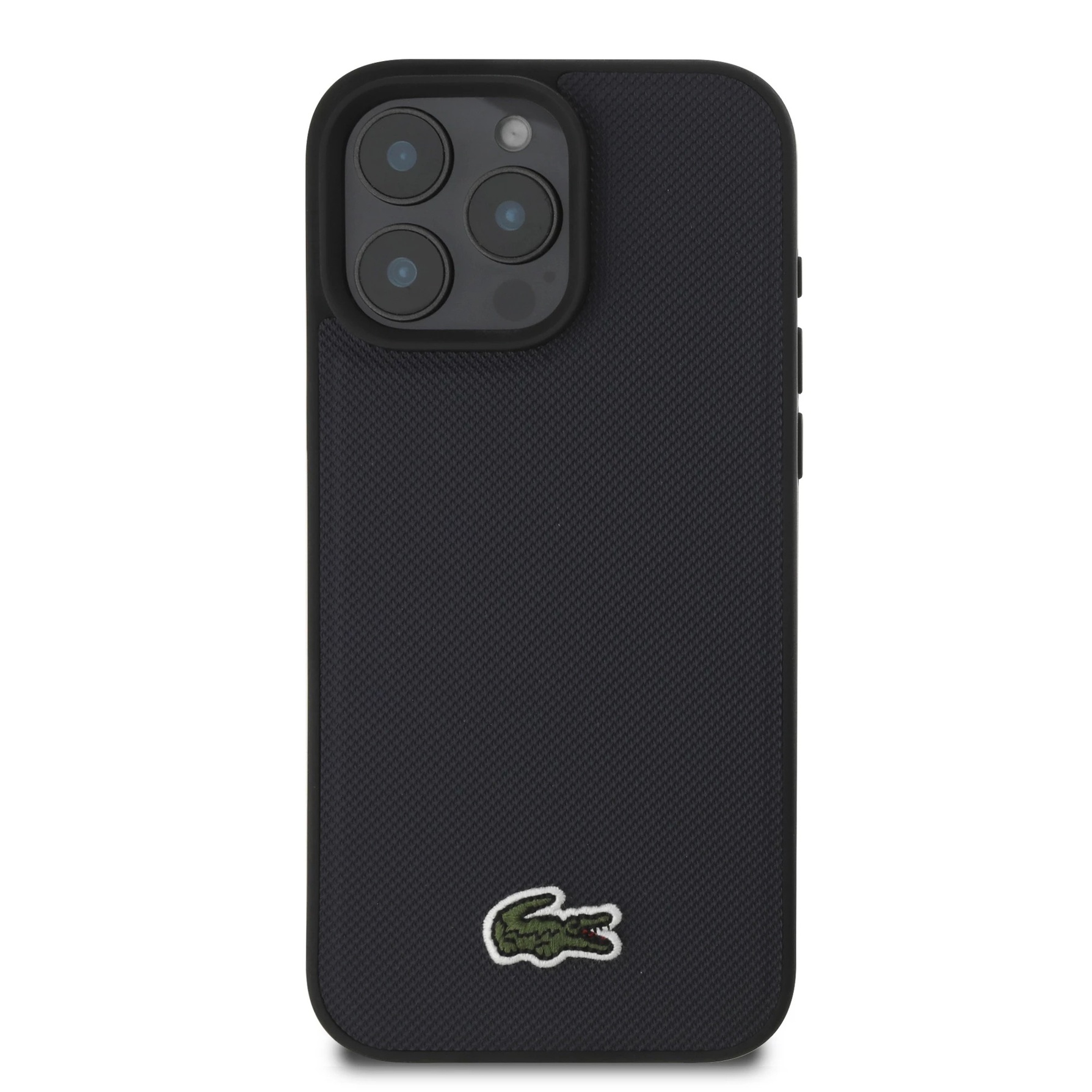 Zdjęcie do “Lacoste Iconic Petit Pique MS granatowy - etui iPhone 16 Pro”.