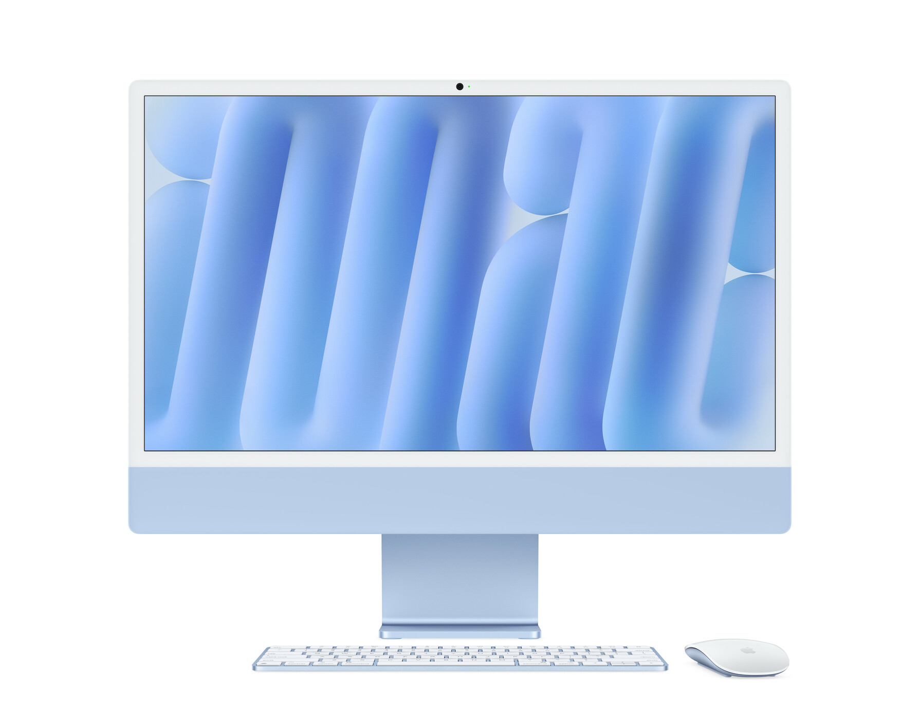 Zdjęcie do “Apple iMac 24" z ekranem Retina 4,5K, 8-rdzeniowy procesor M4 z 8-rdzeniową grafiką, RAM 16 GB, dysk 256 GB - niebieski”.