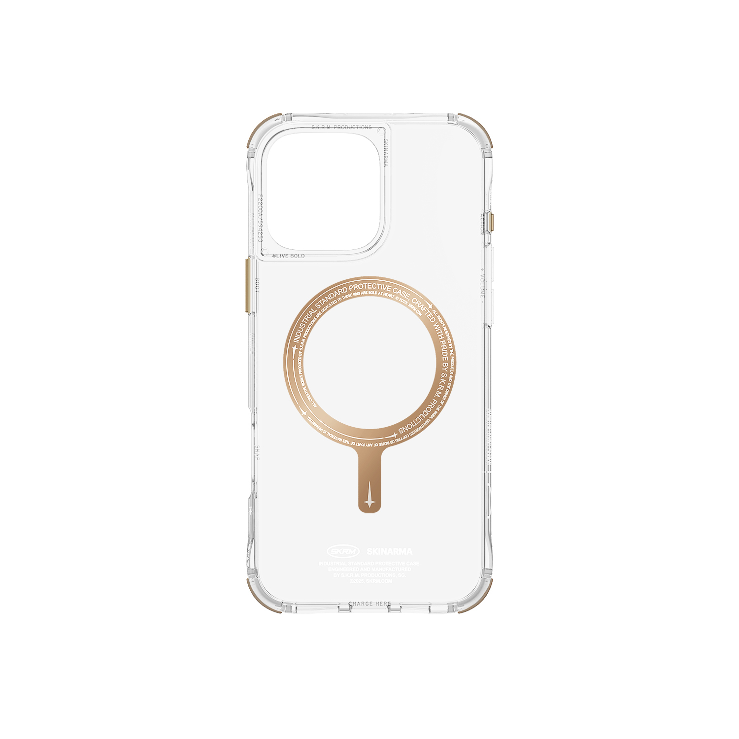 Zdjęcie do “Skinarma Saido MagSafe szampański - etui iPhone 16 Pro”.