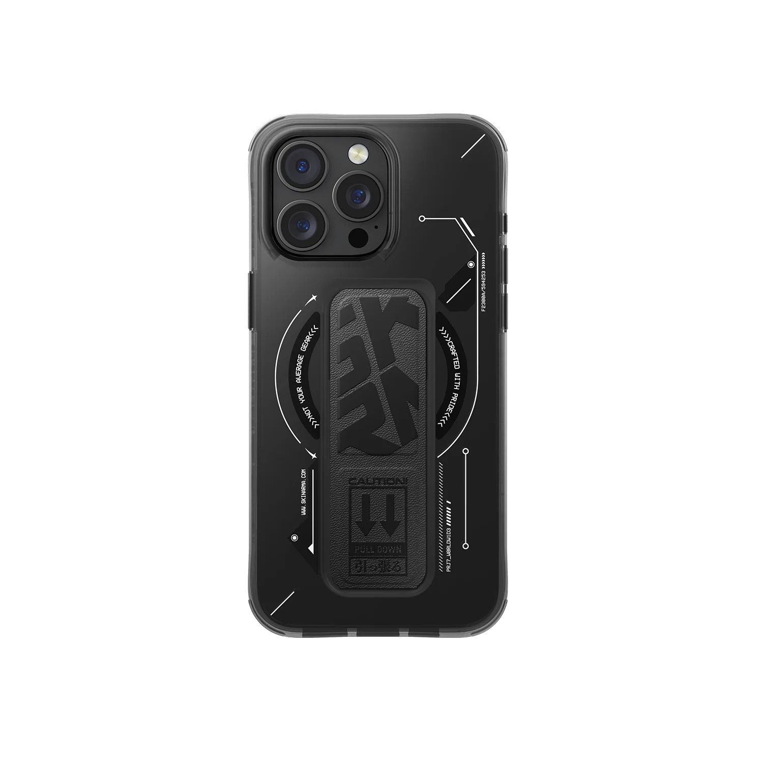 Zdjęcie do “Skinarma Helio MagSafe Grip Stand czarny - etui iPhone 16 Pro Max”.