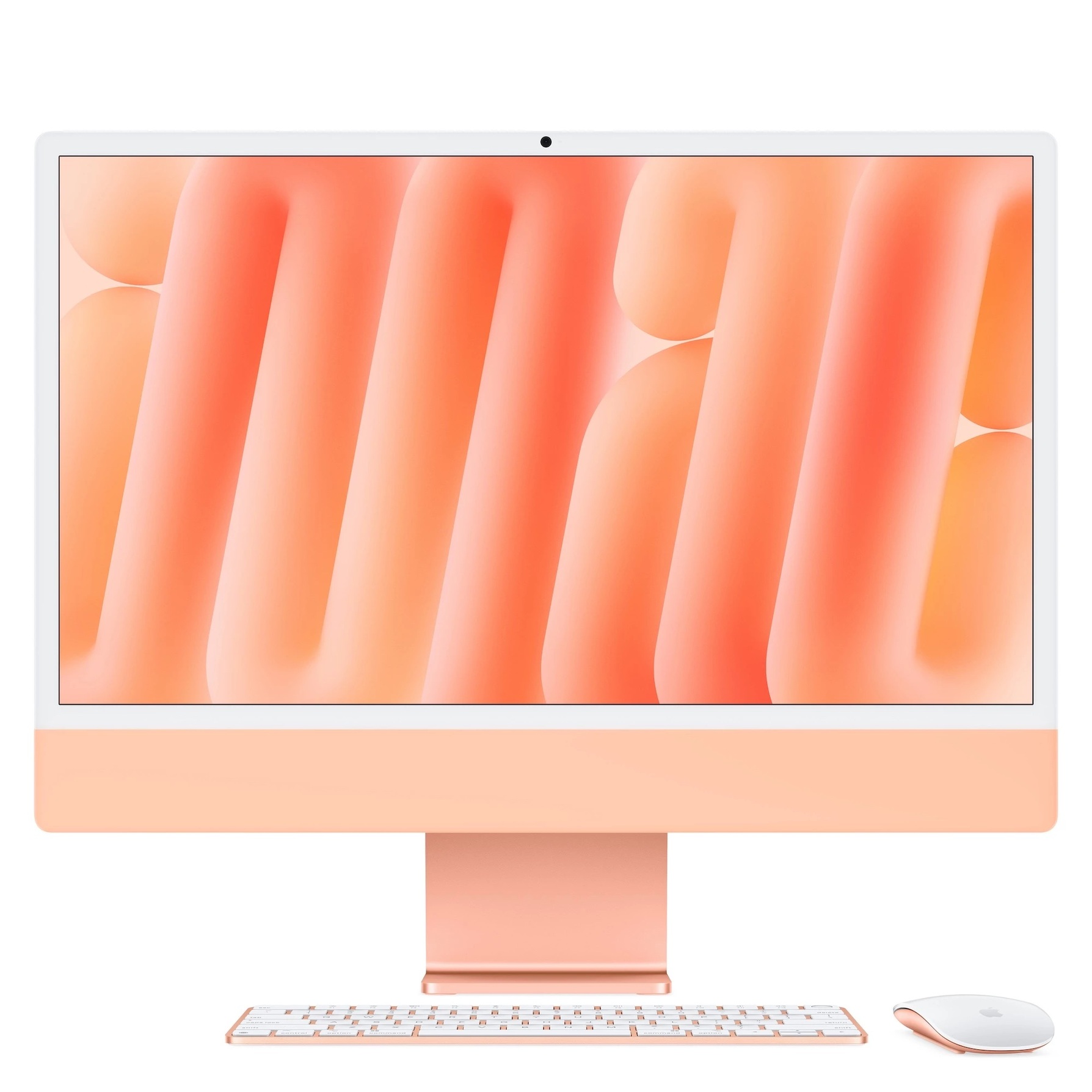 Zdjęcie do “Apple iMac 24" z ekranem Retina 4,5K, 10-rdzeniowy procesor M4 z 10-rdzeniową grafiką, RAM 32 GB, dysk 1 TB - pomarańczowy”.