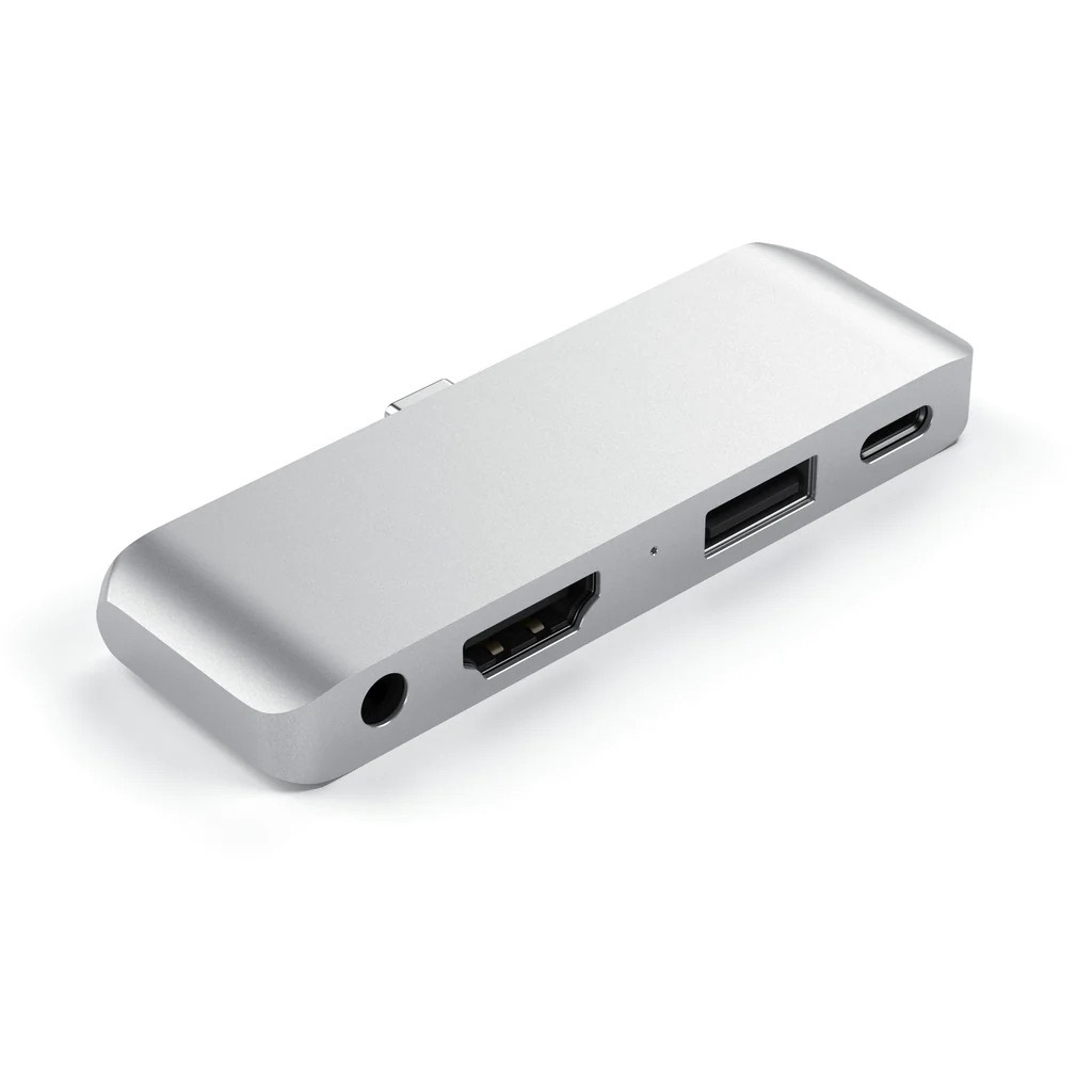 Zdjęcie do “Satechi Hub Pad USB-C Silver - przejściówka USB-C iPad Pro”.