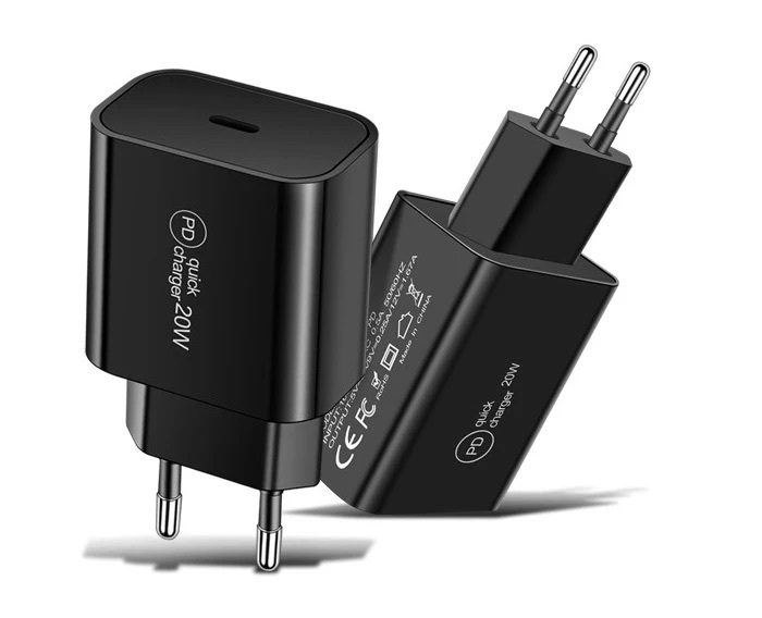 Zdjęcie do “JINYA PD 20W USB-C Charger (Black) Europe Standard - ładowarka sieciowa”.