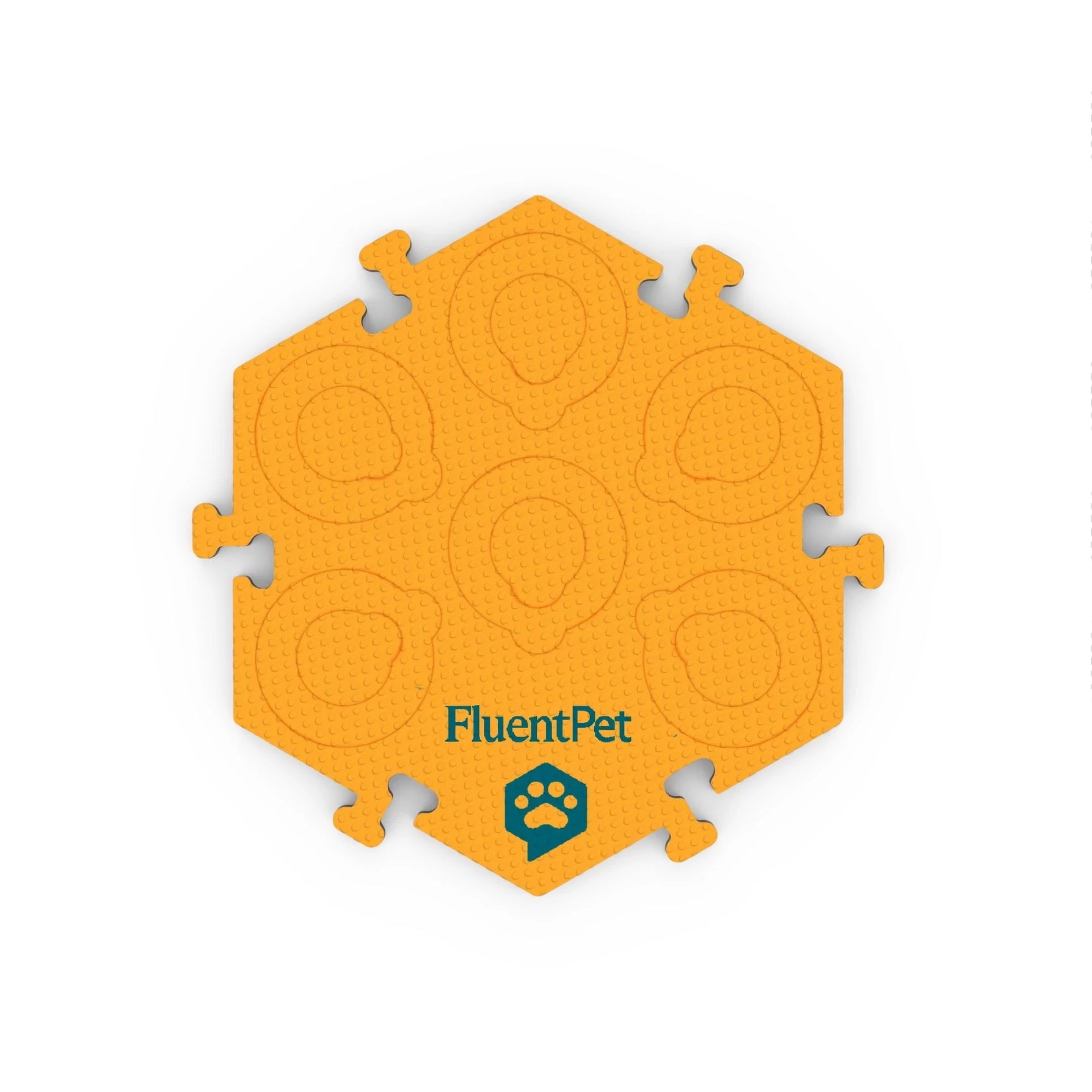 FluentPet HexTile Flex pomarańczowa - piankowa mata do przycisków