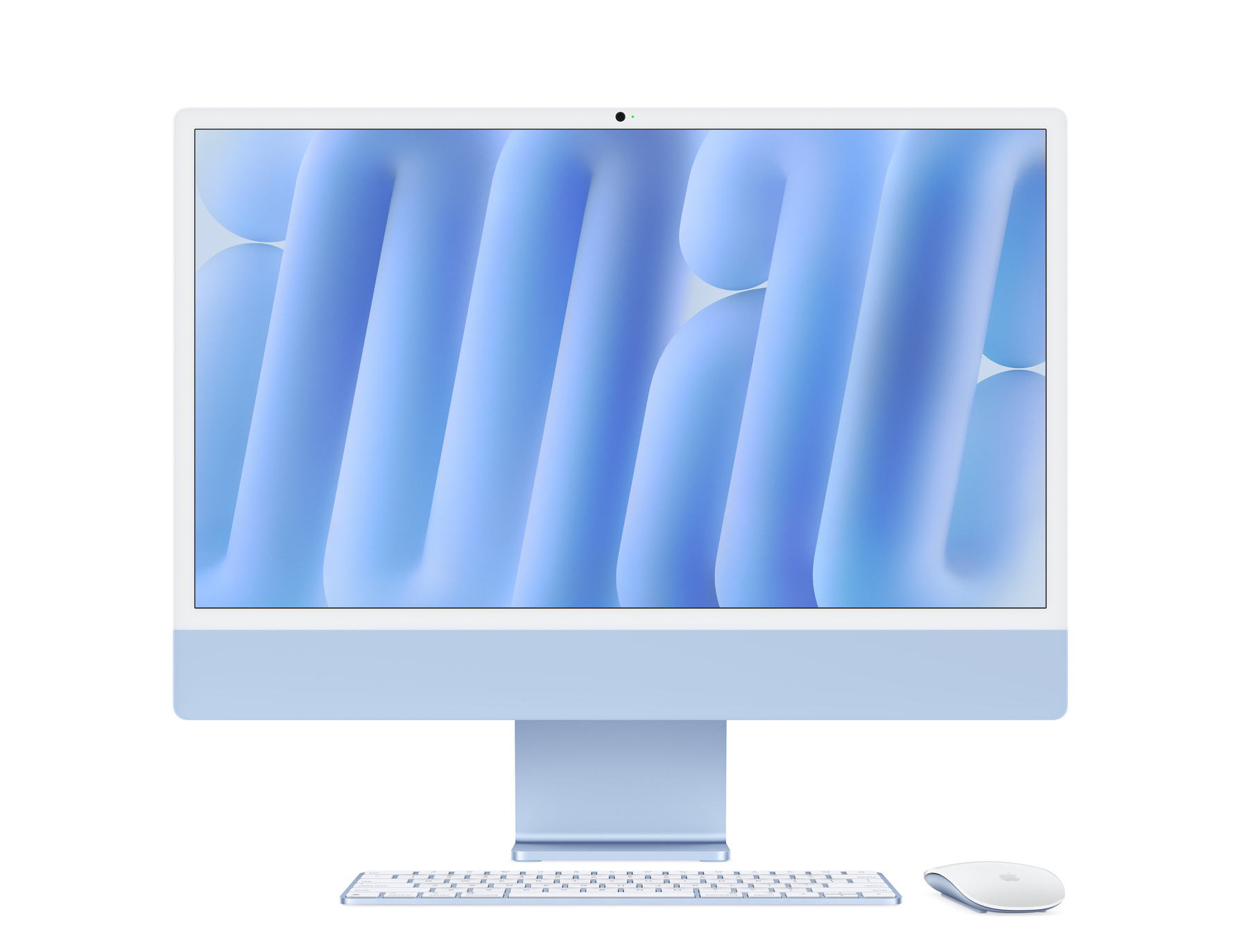 Zdjęcie do “Apple iMac 24" z ekranem Retina 4,5K, 10-rdzeniowy procesor M4 z 10-rdzeniową grafiką, RAM 32 GB, dysk 1 TB, Magic Trackpad, klawiatura numeryczna z TouchID - niebieski”.