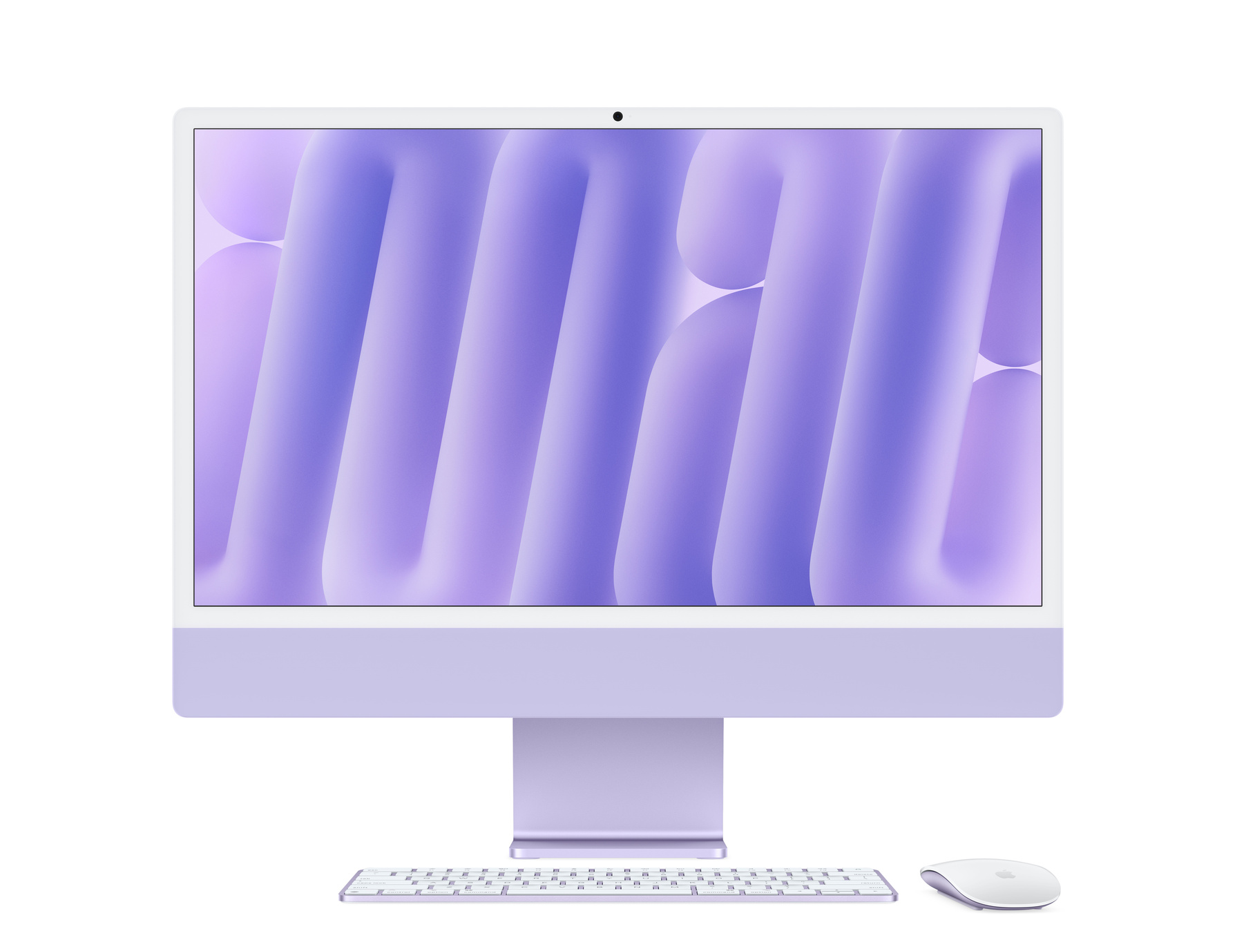 Zdjęcie do “Apple iMac 24" z ekranem Retina 4,5K, 10-rdzeniowy procesor M4 z 10-rdzeniową grafiką, RAM 32 GB, dysk 1 TB - fioletowy”.