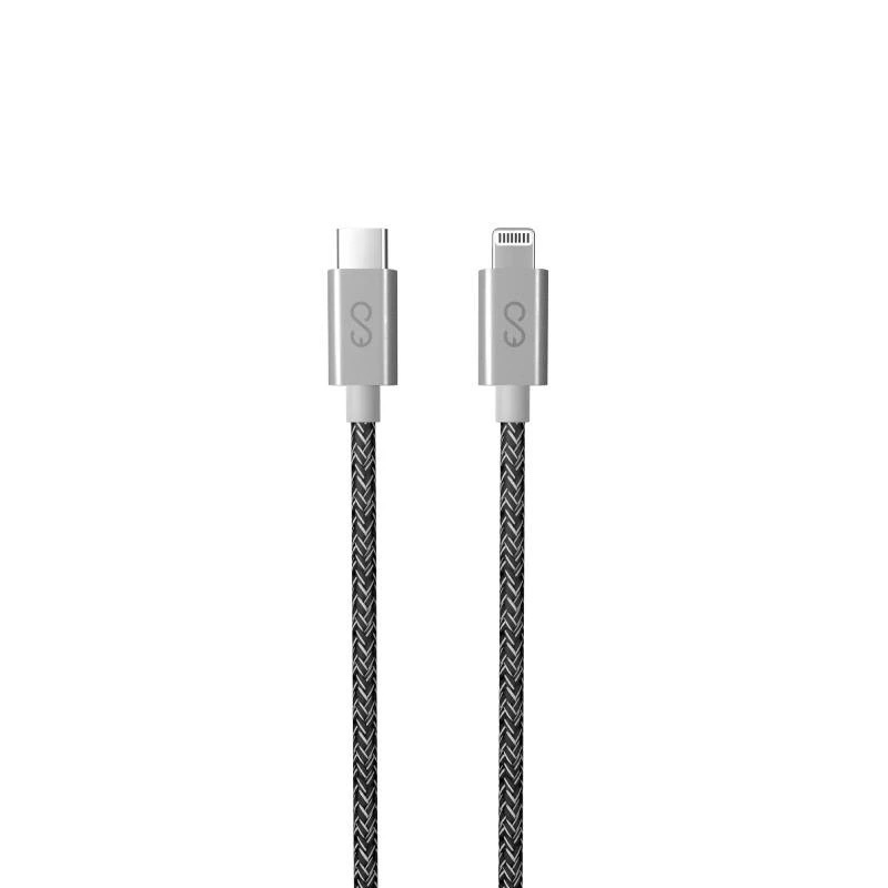 Zdjęcie do “Epico Braided USB-C to Lightning 1,2m koszmiczny szary - kabel lightning”.
