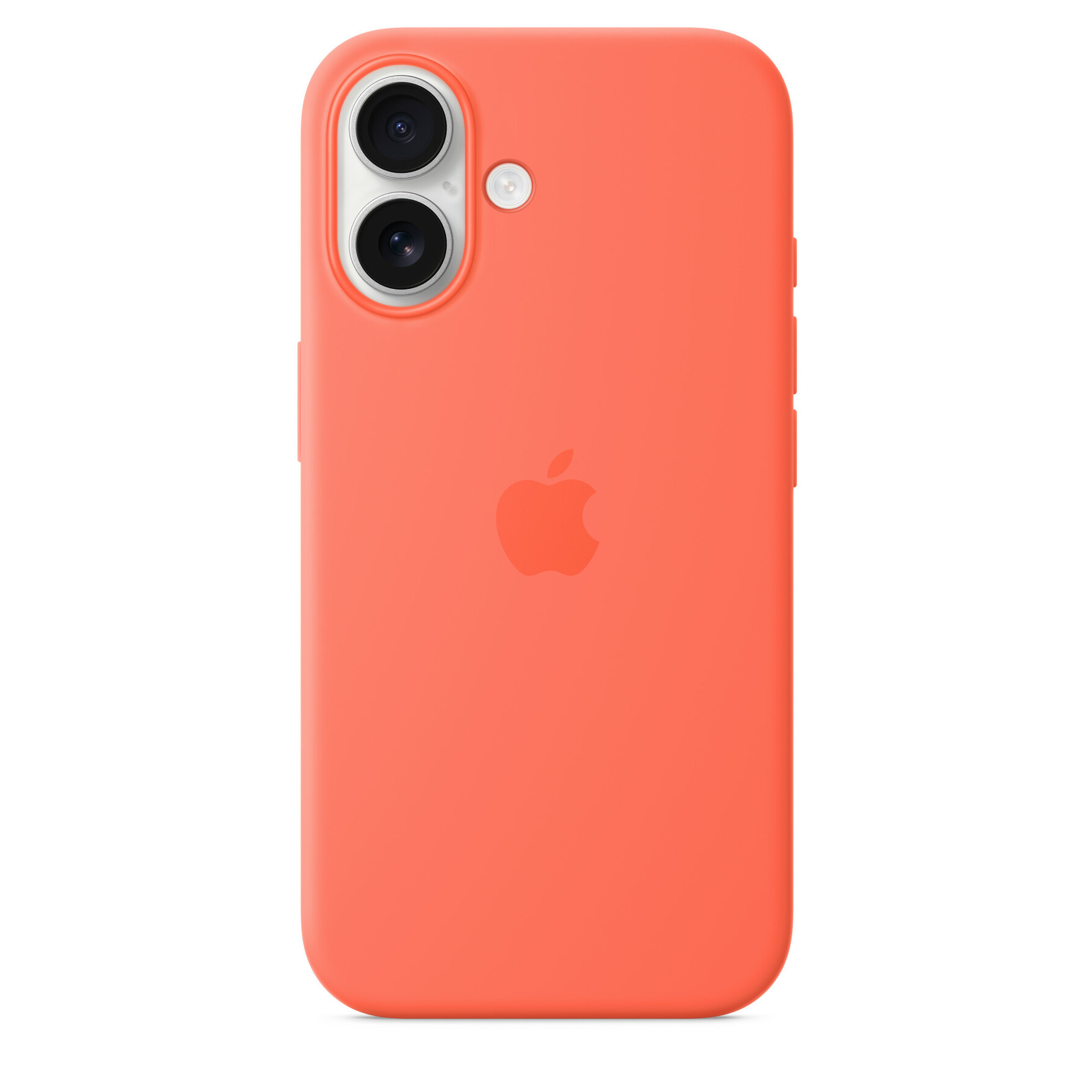 Zdjęcie do “Apple iPhone 16 Silicone Case with MagSafe - Tangerine”.