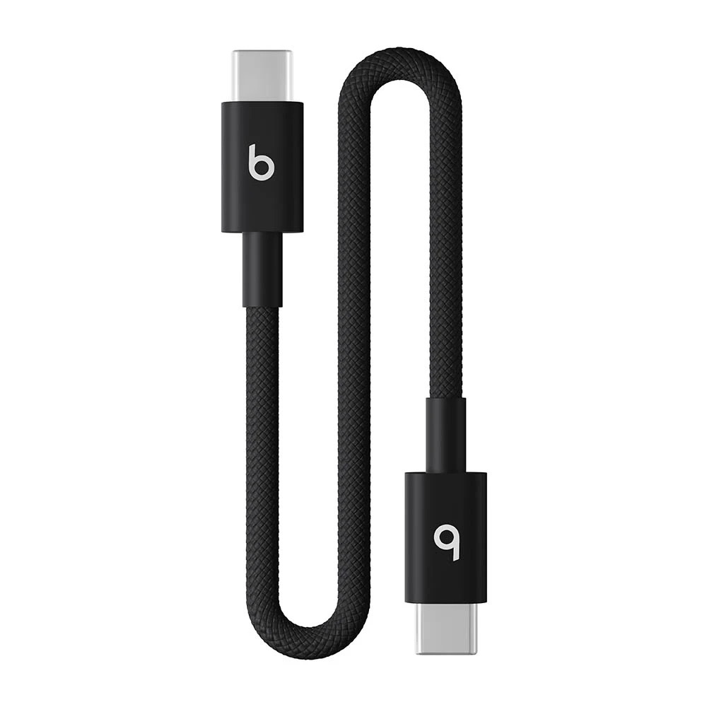Zdjęcie do “Beats USB-C to USB-C Woven Short Cable (20 cm) - Bolt Black”.