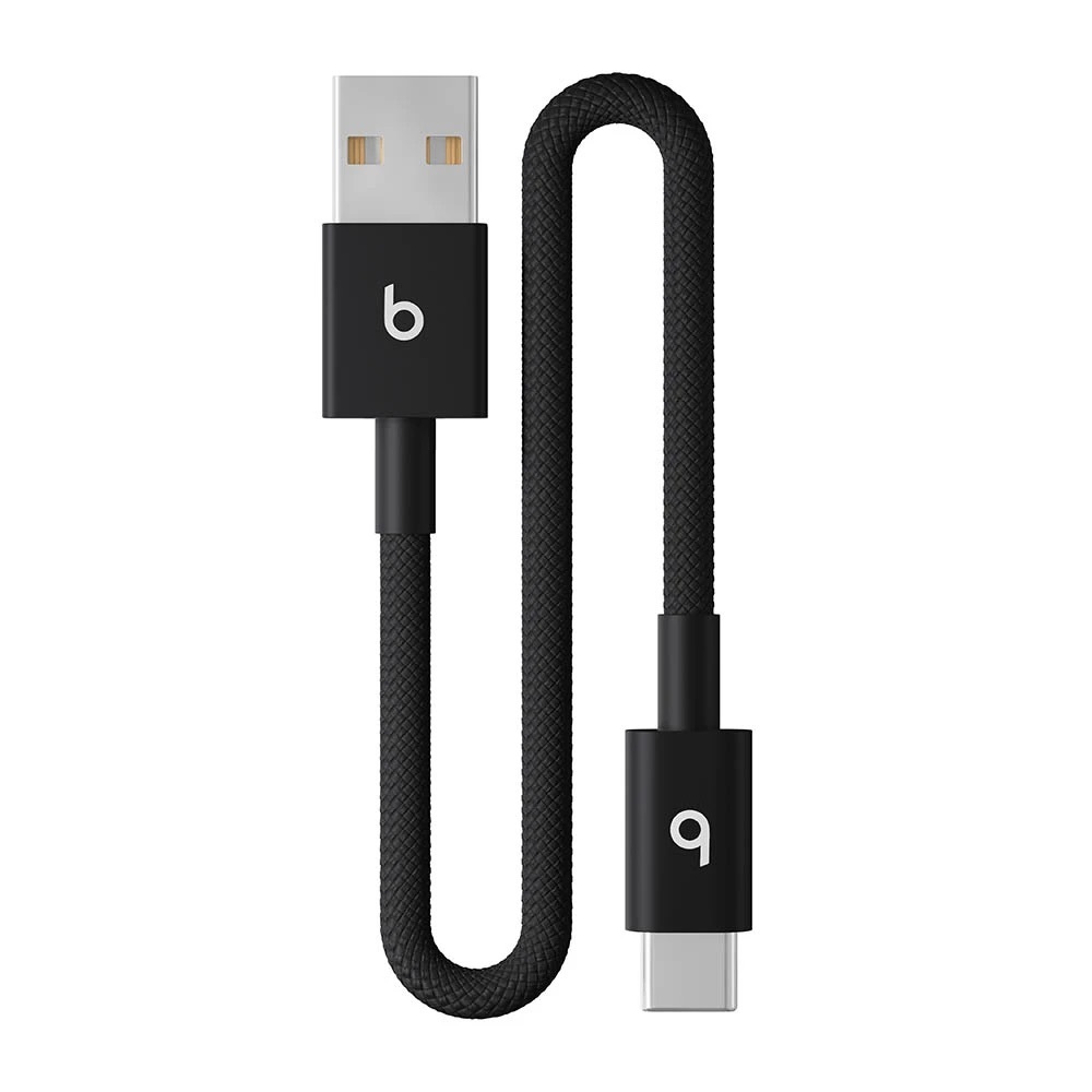 Zdjęcie do “Beats USB-A to USB-C Woven Short Cable (20 cm) - Bolt Black”.
