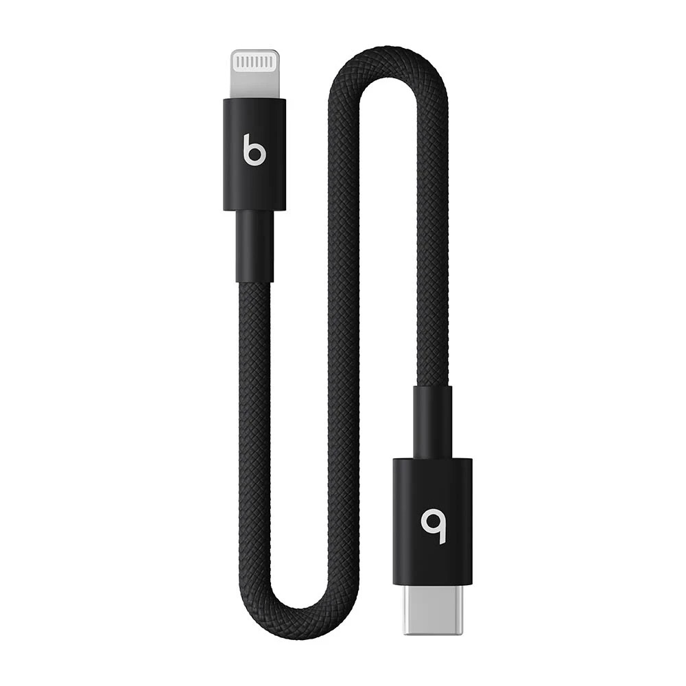Zdjęcie do “Beats USB-C to Lightning Woven Short Cable (20 cm) - Bolt Black”.