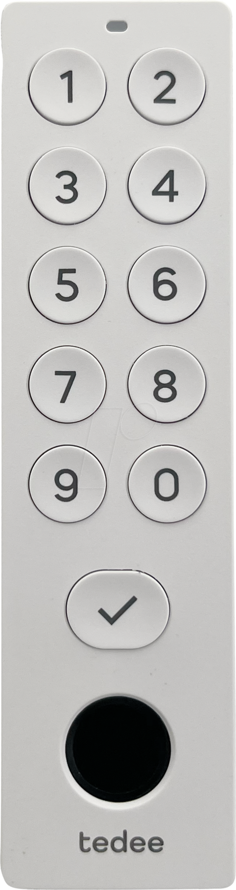 Zdjęcie do “Tedee PRO Biały - klawiatura z odczytem linii papilarnych”.