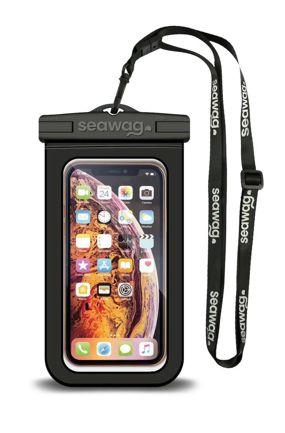 Zdjęcie do “Seawag Element Proof Case czarny/biały - wodoodporne etui do telefonu”.