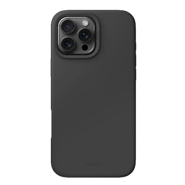 Zdjęcie do “UNIQ Lino Hue Magsafe Szary - etui iPhone 16 Pro Max”.