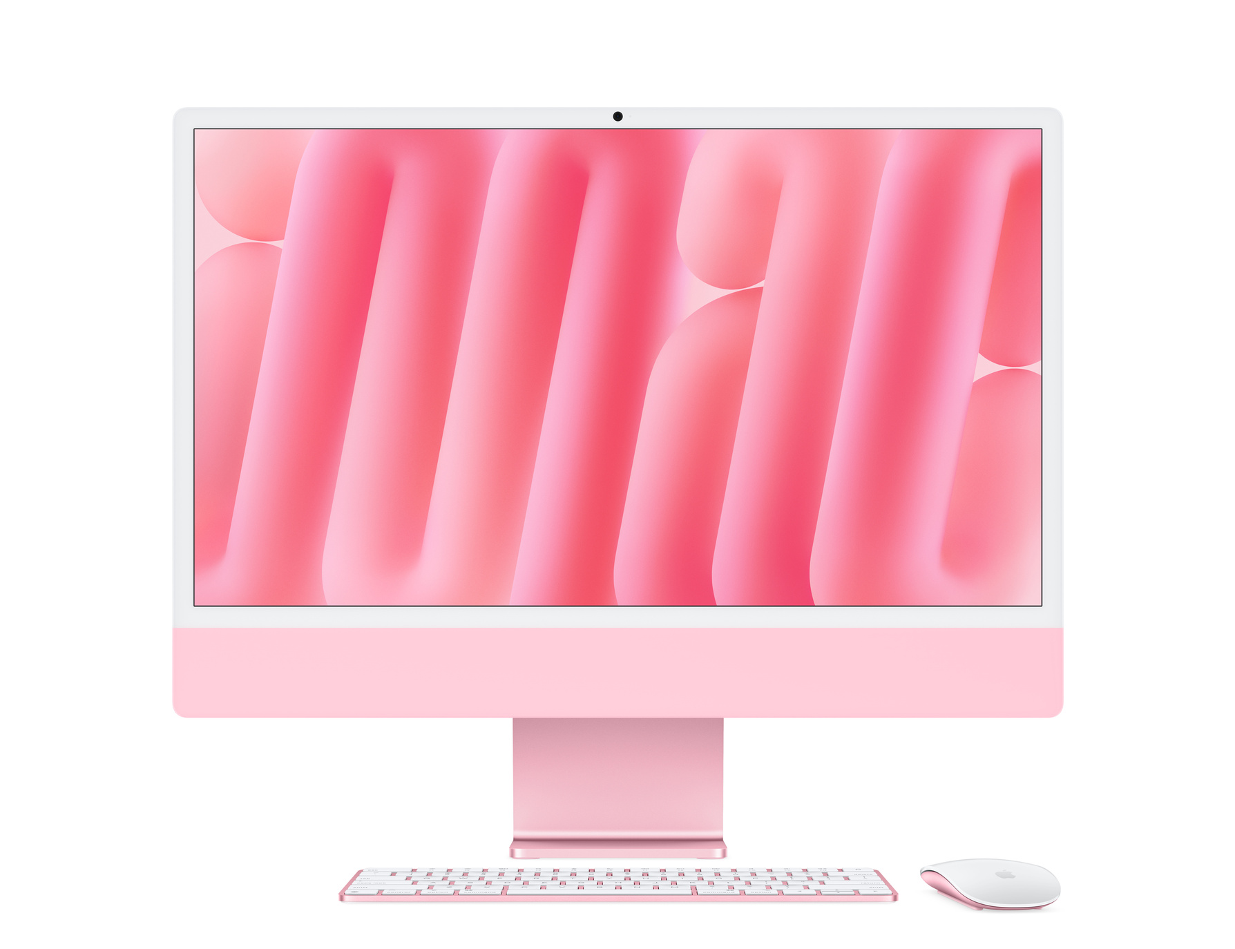 Zdjęcie do “Apple iMac 24" z ekranem Retina 4,5K, 10-rdzeniowy procesor M4 z 10-rdzeniową grafiką, RAM 24 GB, dysk 1 TB - różowy”.