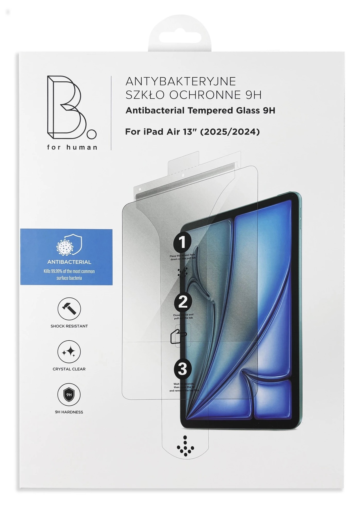 Zdjęcie do “B.Safe Tempered Glass iPad Pro 12,9" (2018-2022) / iPad Air 13" (2024-2025) - szkło ochronne”.