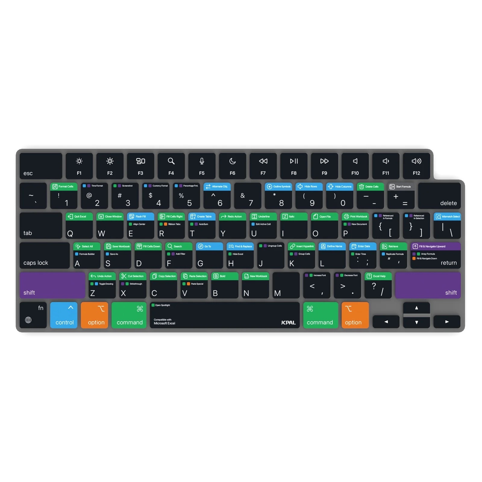Zdjęcie do “JCPal Verskin EXCEL with EU Layout JCPAL - nakładka na klawiaturę MB14Pro/13/15/16/Air”.