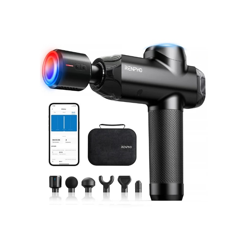 Zdjęcie do “RENPHO Power+ czarny - Pistolet do masażu”.