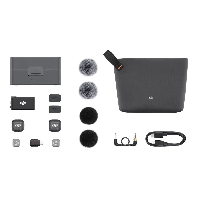Zdjęcie do “DJI Mic 3 (2 TX+ 1 RX) - zestaw mikrofonów bezprzewodowych”.