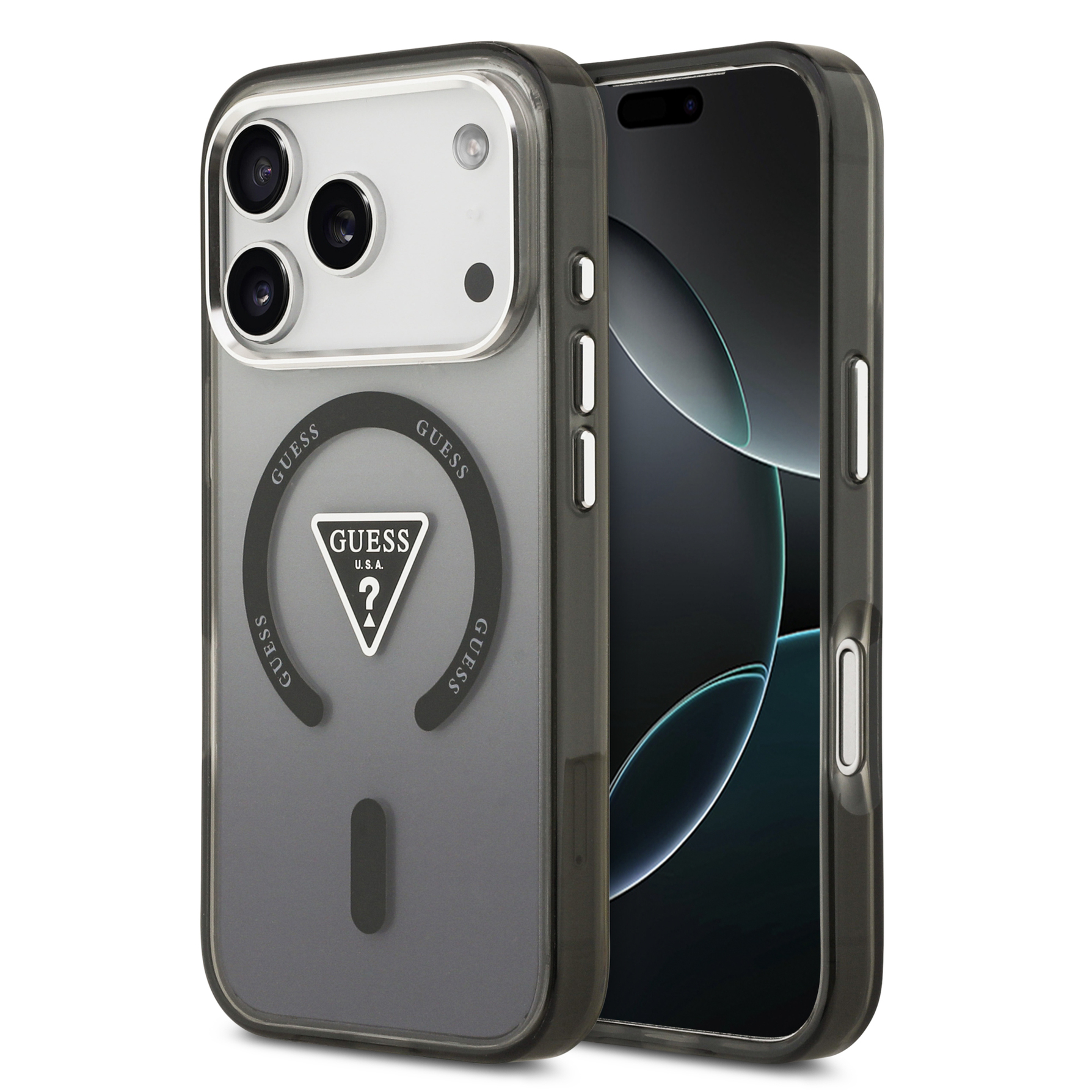 Zdjęcie do “Guess IML Gradient MagSafe czarny - etui iPhone 17 Pro Max”.