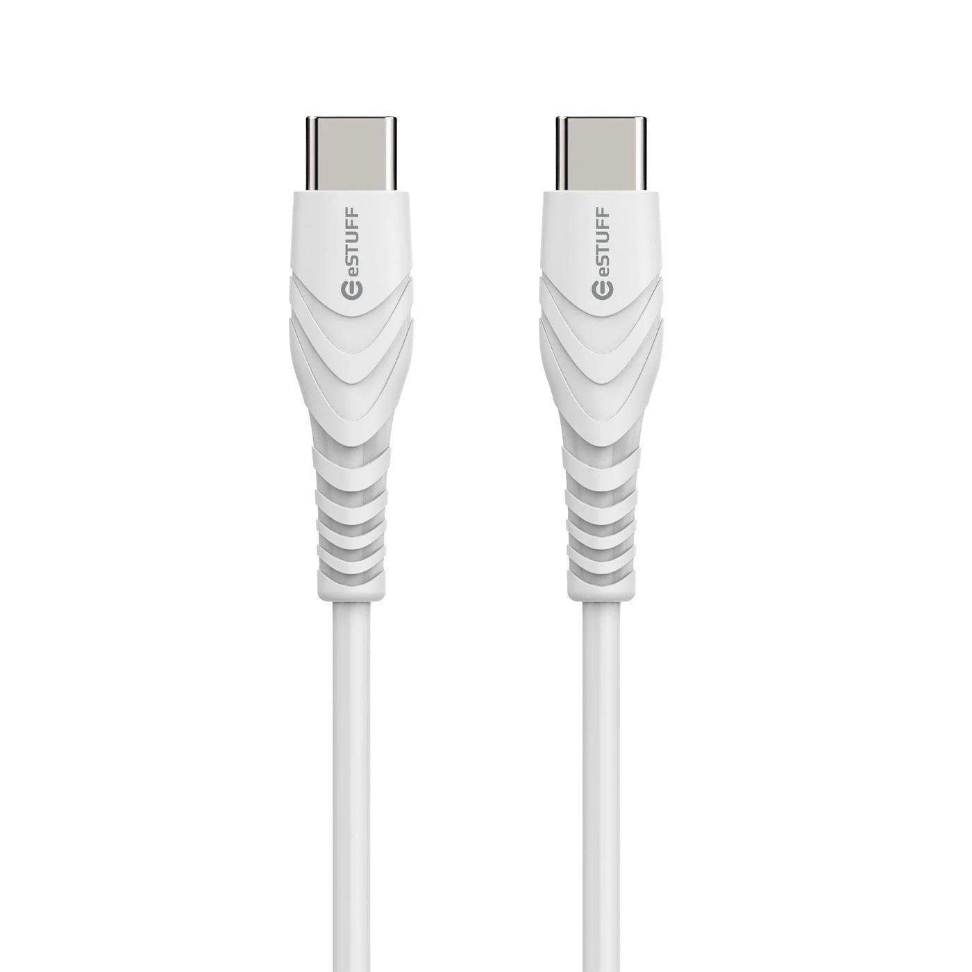 Zdjęcie do “eStuff Cable USB-C to USB-C 2m biały - kabel USB-C”.