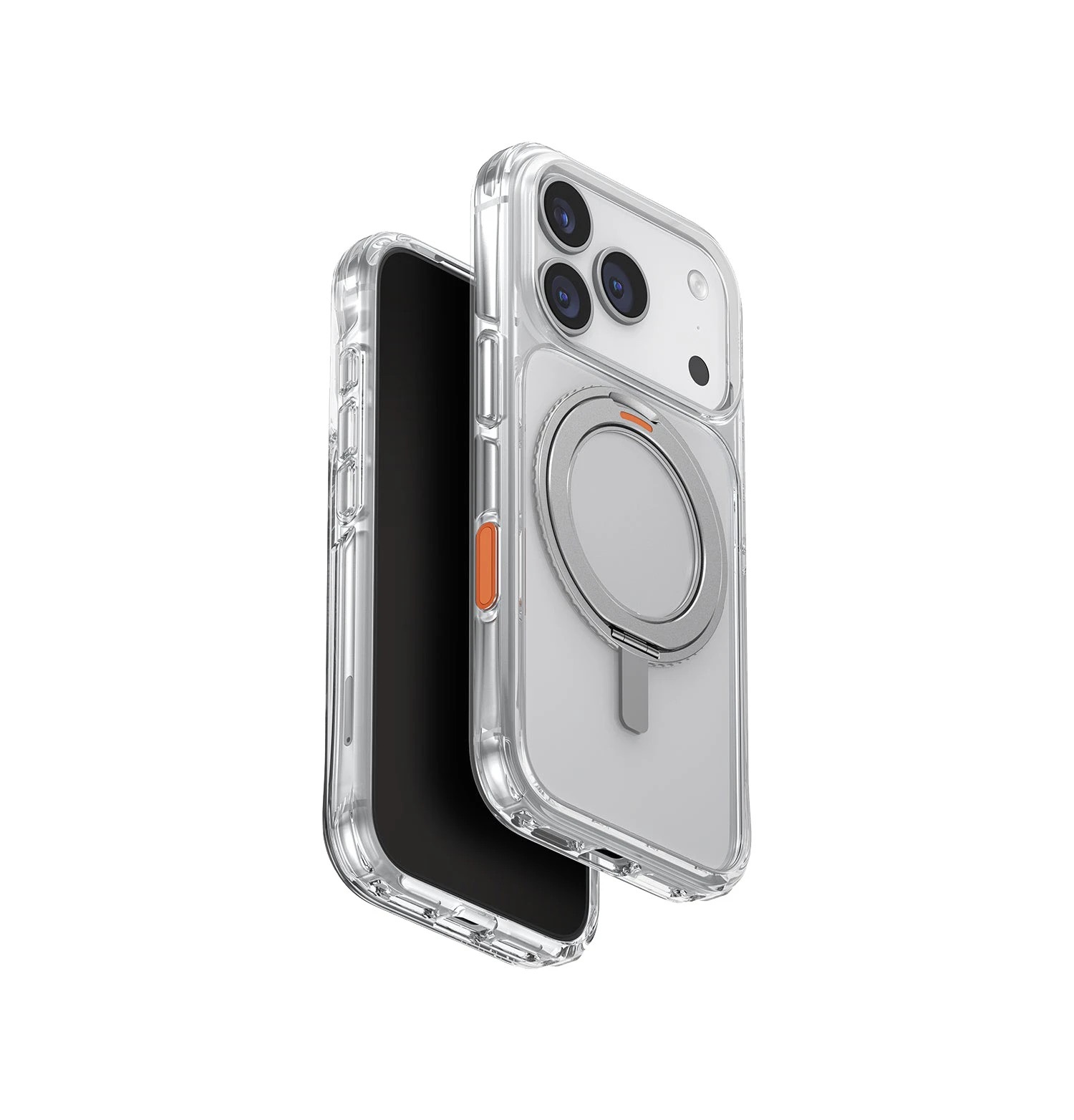 Zdjęcie do “UNIQ Swivix 360 Rotating Kickstand przezroczysty - etui iPhone 17 Pro”.