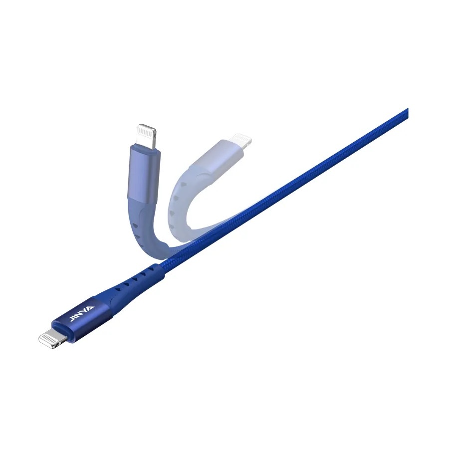 Zdjęcie do “JINYA TechLink 1,8M USB-C Lightning Blue - kabel lightning”.