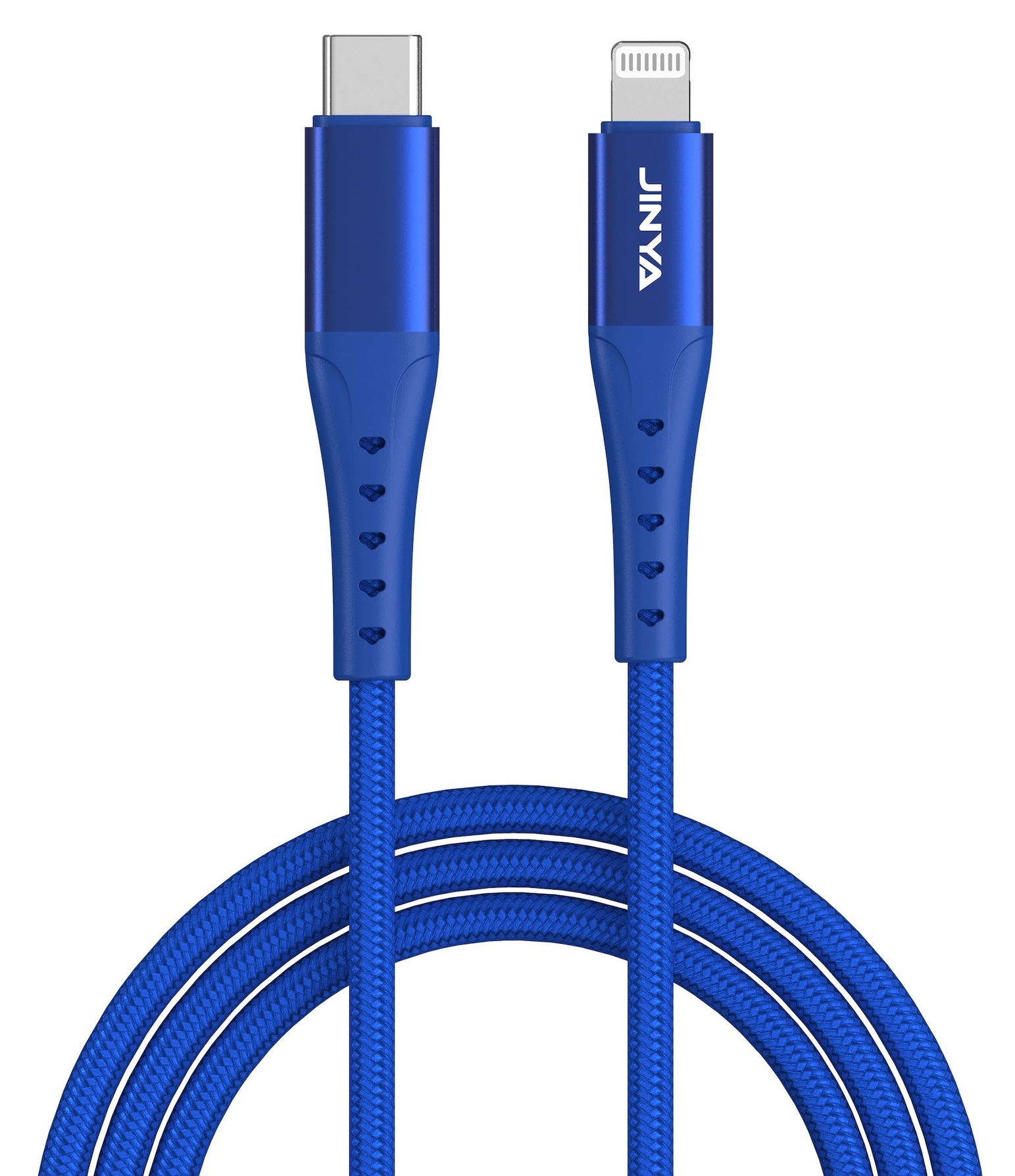 Zdjęcie do “JINYA TechLink 1M USB-C Lightning Blue - kabel lightning”.