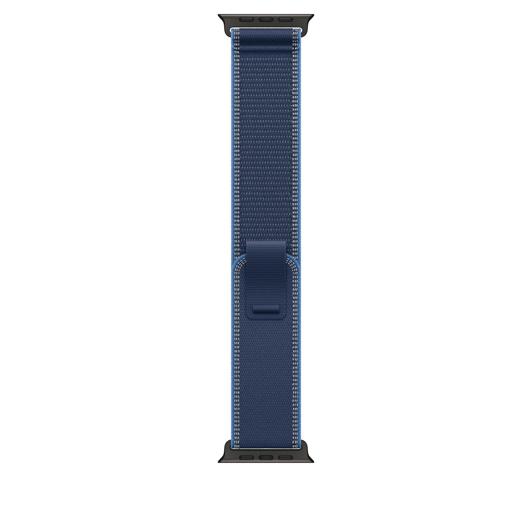Zdjęcie do “Apple 49mm Blue/Bright Blue Trail Loop - S/M - Black Titanium Finish”.