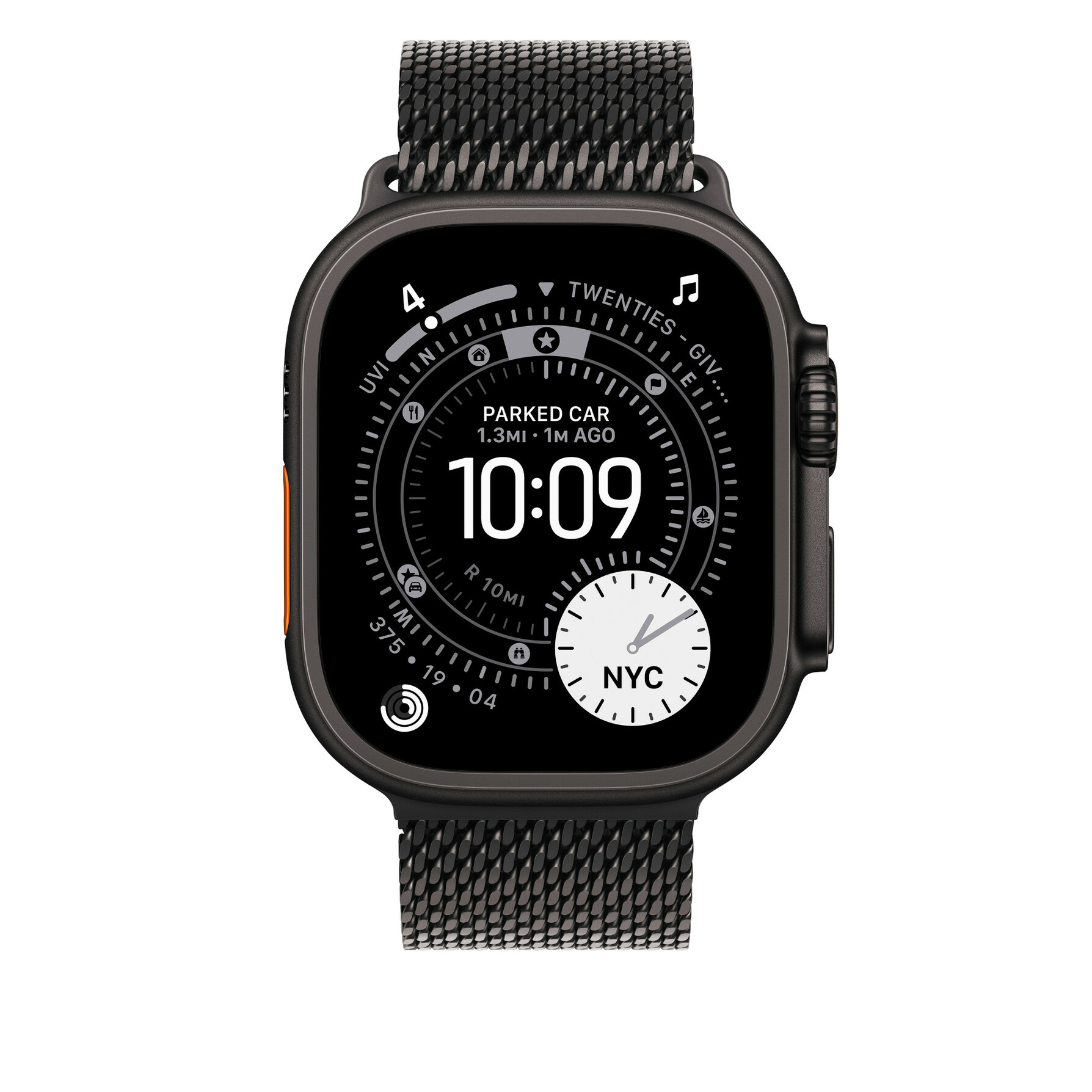 Zdjęcie do “Apple 49mm Black Titanium Milanese Loop - Large”.