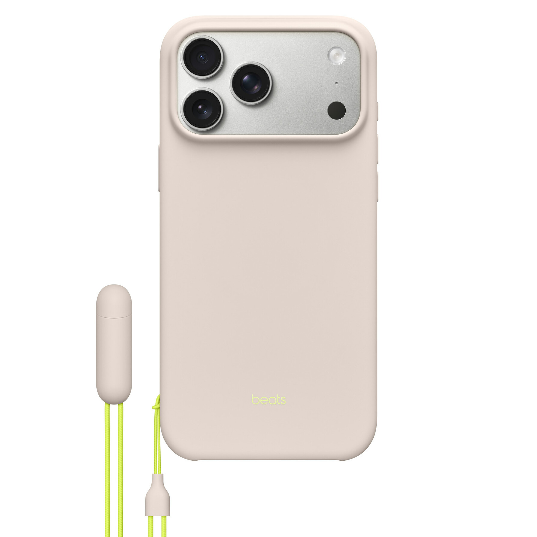 Zdjęcie do “Apple Beats iPhone 17 Pro Max Kickstand Case with MagSafe and Camera Control - Lime Stone”.