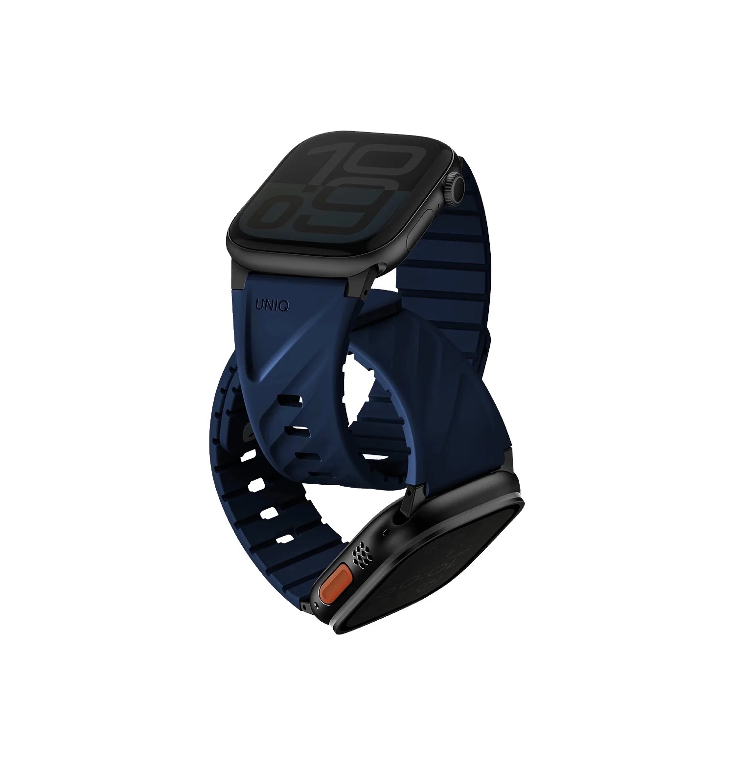 Zdjęcie do “UNIQ Fluo Magnetic niebieski - pasek Apple Watch 49/46/45/44/42/41/40mm”.