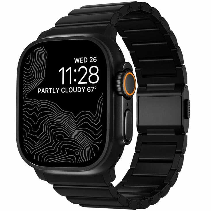 Zdjęcie do “Nomad Titanium Band V2 czarna - pasek Apple Watch 46/49mm”.
