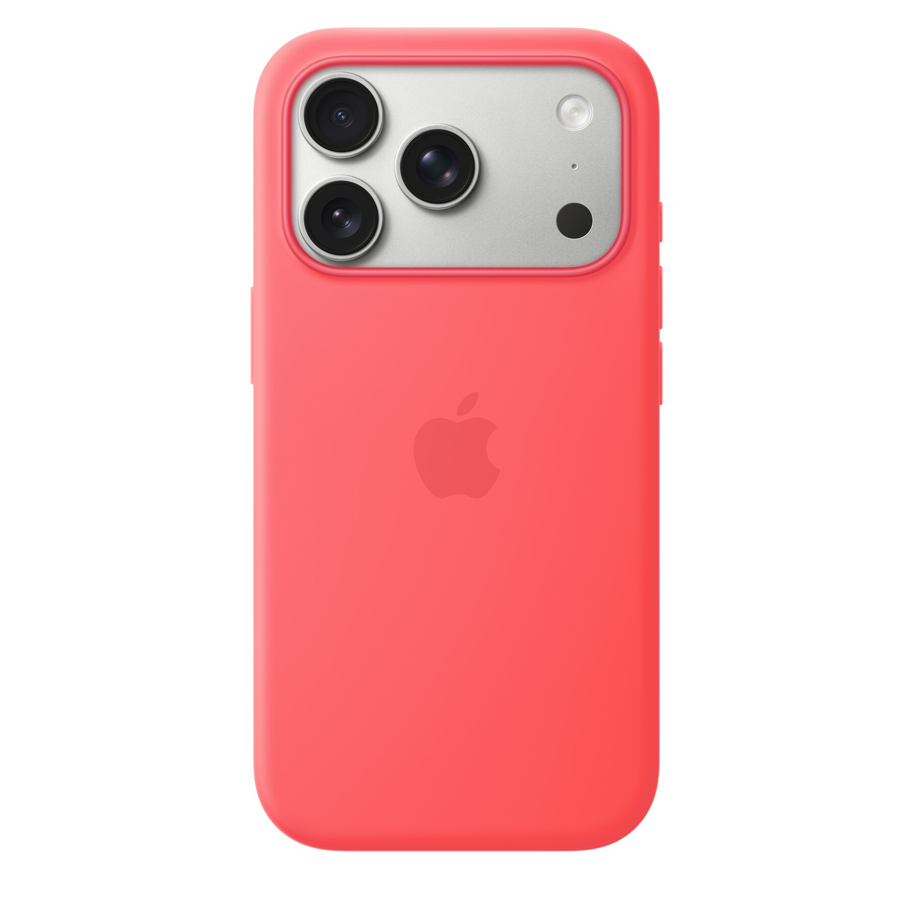 Zdjęcie do “Apple iPhone 17 Pro Silicone Case with MagSafe – Bright Guava”.