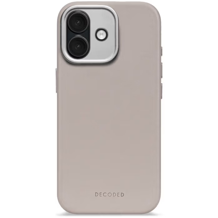 Zdjęcie do “DECODED Leather MagSafe beżowy - etui iPhone 17”.