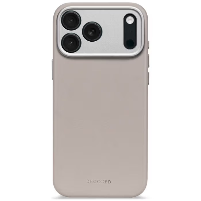 Zdjęcie do “DECODED Leather MagSafe beżowy - etui iPhone 17 Pro”.