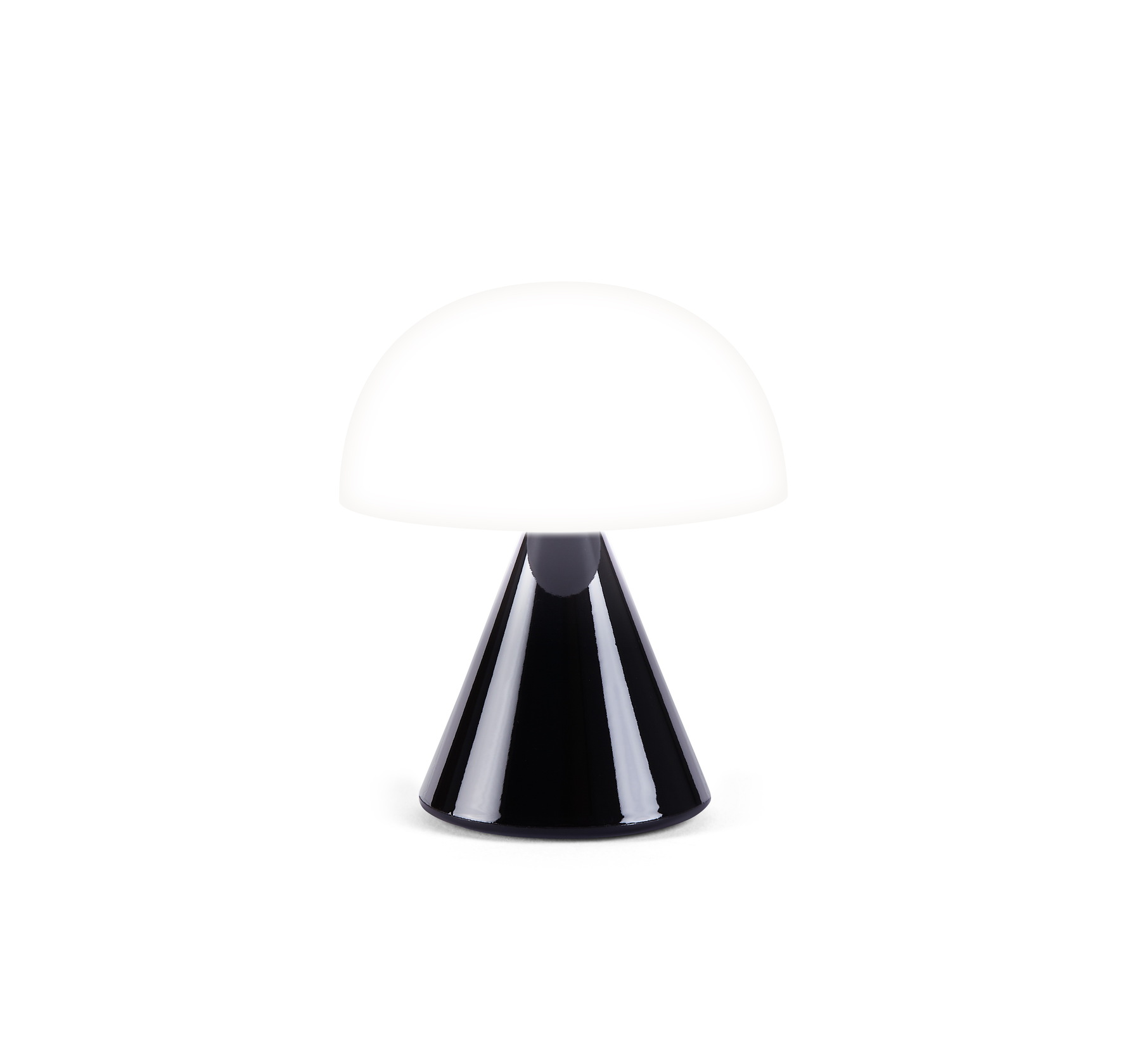 Zdjęcie do “Lexon Mina Mini czarny połysk - lampa LED”.