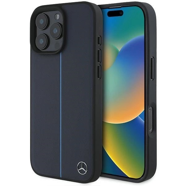 Zdjęcie do “Mercedes MB Blue Line MS granatowy - etui iPhone 16 Pro Max”.