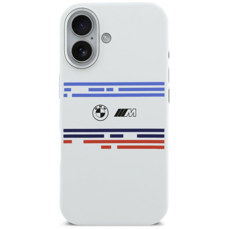 Zdjęcie do “BMW M Silicon Horizontal Line MS biały - etui iPhone 17”.