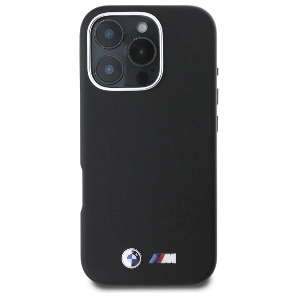 Zdjęcie do “BMW M Smooth Full Wrapped Metal MS czarny - etui iPhone 16 Pro”.